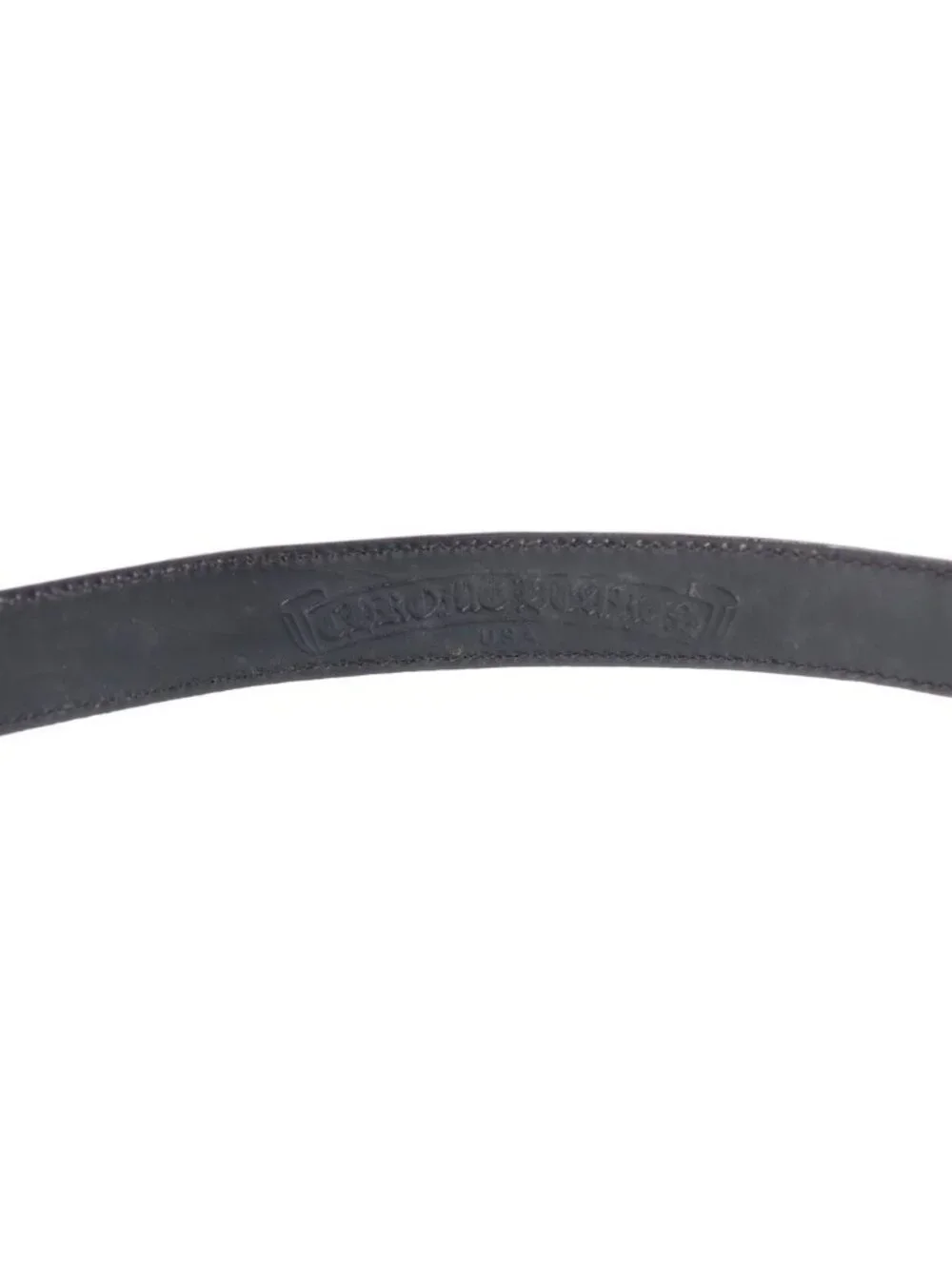 Chrome Hearts Blt Otj 1.0 Leather Belt Black Silver